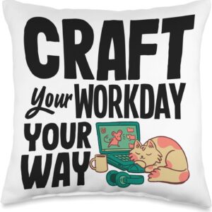 Flexibility Essentials for the Modern Freelancer Throw Pillow