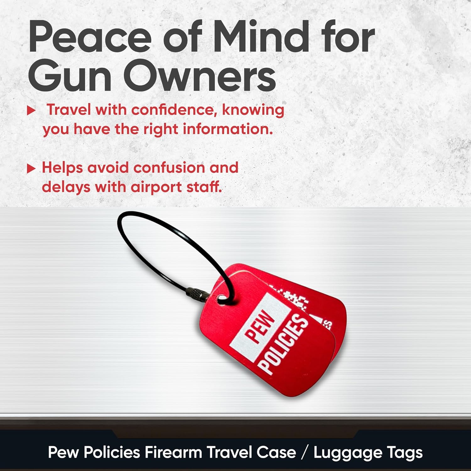 HANDLEITGRIPS Metal Luggage Tags Personalized – Custom 2-Pack, Heavy Duty Engraved Smart Luggage Tags, Tuff Tags for Suitcases Aluminum Tags, Travel Ready - Image 4