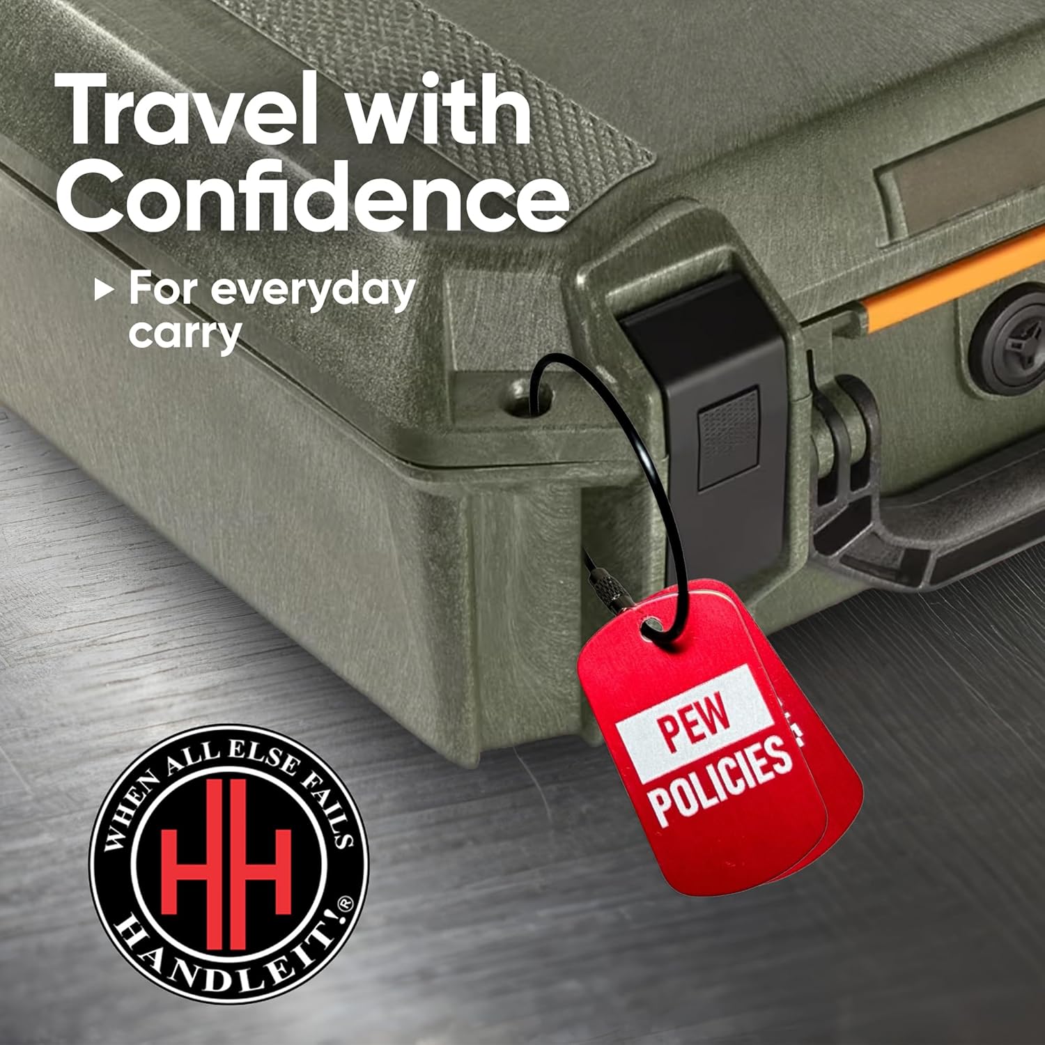 HANDLEITGRIPS Metal Luggage Tags Personalized – Custom 2-Pack, Heavy Duty Engraved Smart Luggage Tags, Tuff Tags for Suitcases Aluminum Tags, Travel Ready - Image 7