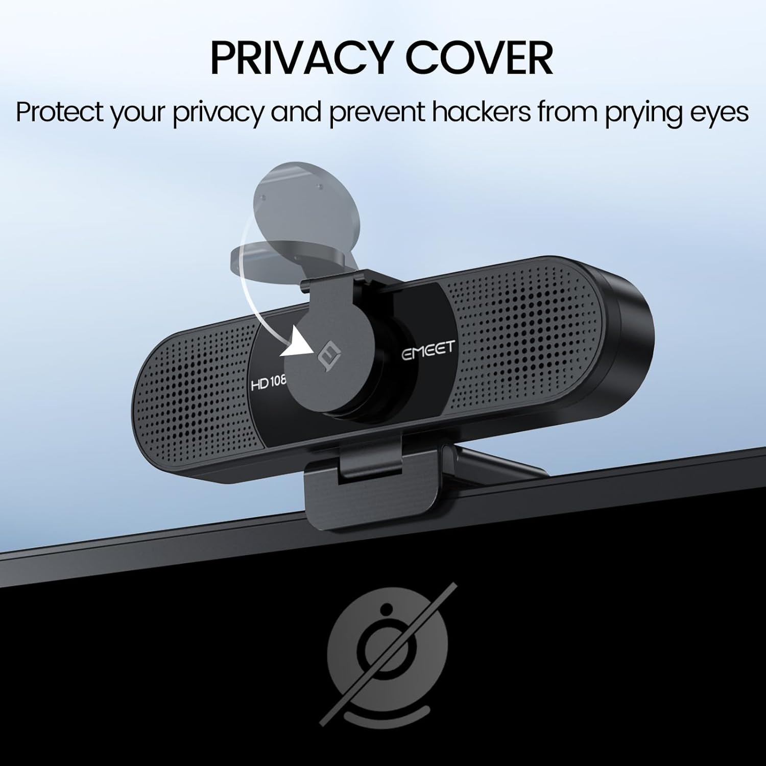 EMEET C960 1080P Webcam with Microphone, 2 Mics, 90° FOV, USB Type-A & A-to-C Adapter, Fixed Focus, Plug&Play Computer Camera for Zoom/Teams/Facetime/YouTube/Google Meet/Switch 2 Camera, 2025 Version - Image 7