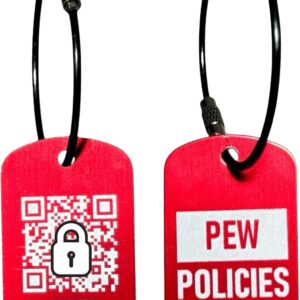 HANDLEITGRIPS Metal Luggage Tags Personalized – Custom 2-Pack, Heavy Duty Engraved Smart Luggage Tags, Tuff Tags for Suitcases Aluminum Tags, Travel Ready