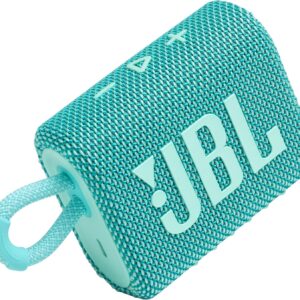 JBL Go 3 - Portable Mini Bluetooth Speaker, big audio and punchy bass, IP67 waterproof and dustproof, 5 hours of playtime, speaker for home, outdoor and travel (Teal)