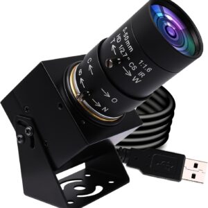 SVPRO 1080P USB Webcam with Telephoto 5-50mm Lens, Full HD Computer Camera 100fps/60fps/30fps for Windows/Mac/Linux/Android