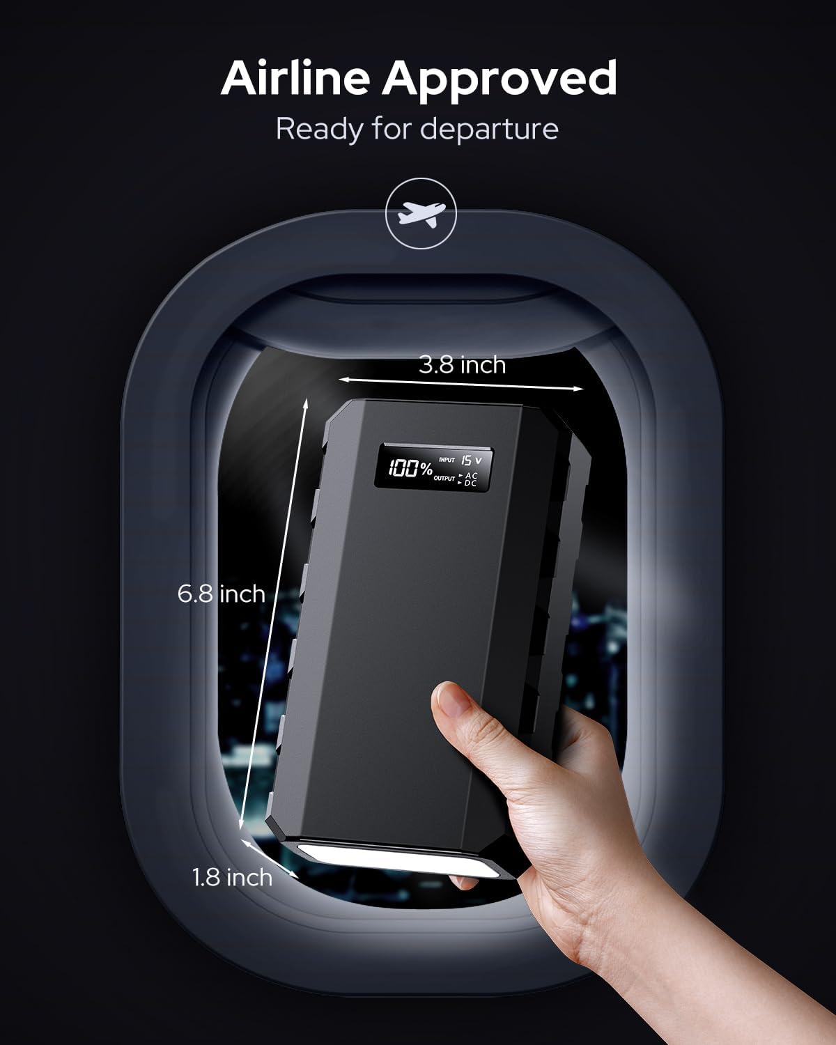 Apowking Power Bank with AC Outlet, 65W Portable Laptop Battery Bank Fast Charging, 88.8Wh 24000mah Power Station for Outdoor Camping PowerBank Travel Home Power Backup - Image 4