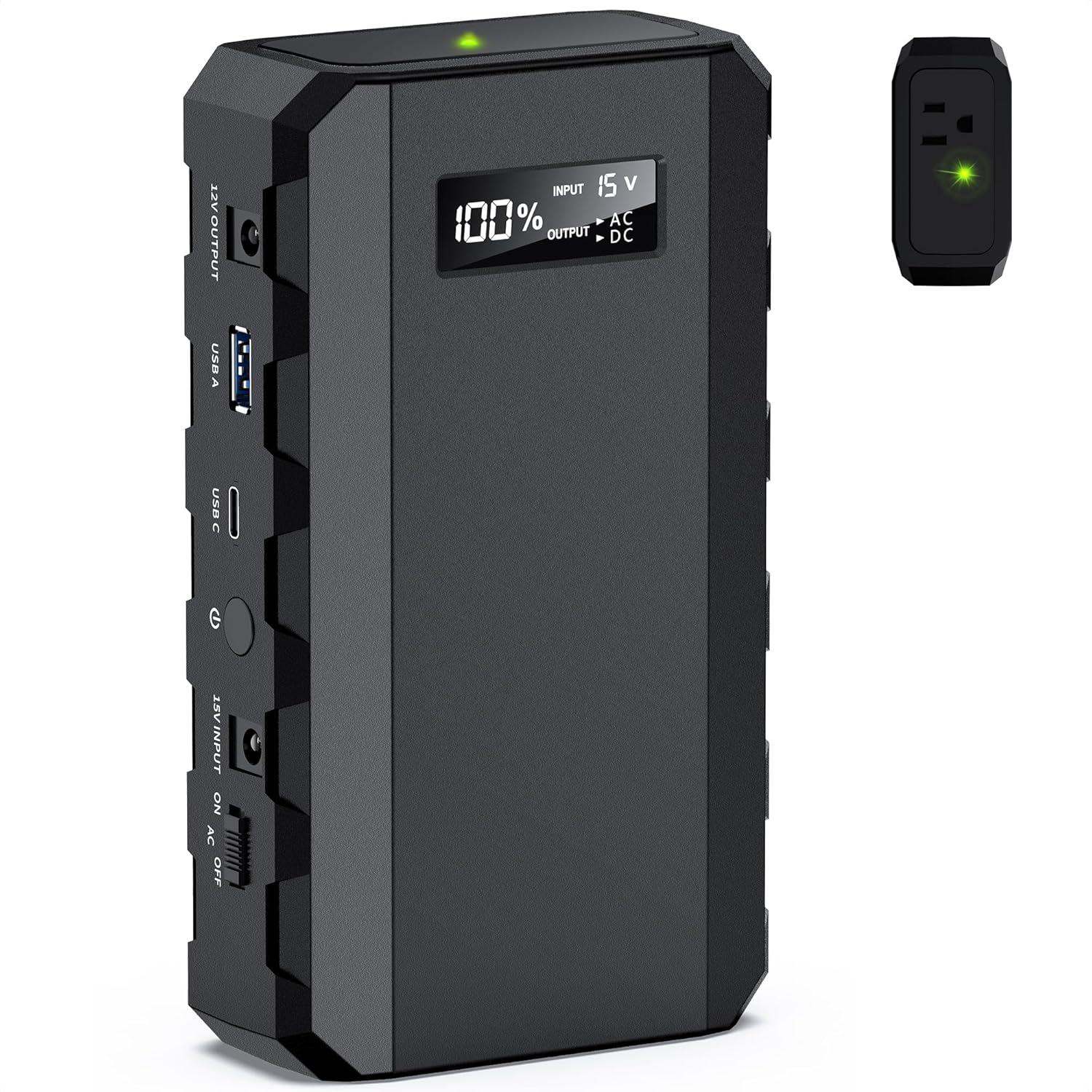 Apowking Power Bank with AC Outlet, 65W Portable Laptop Battery Bank Fast Charging, 88.8Wh 24000mah Power Station for Outdoor Camping PowerBank Travel Home Power Backup