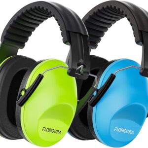 Floriogra 2 Pack Noise Canceling Headphones for Kids, Kids Ear Protection Earmuffs for Autism, Toddler, Children, Noise Cancelling Sound Proof Earmuffs/Headphones for Concerts, Air Shows, Fireworks