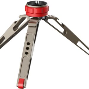 GVM Light Tripod, Adjustable Desktop Video Light Stand for Vloggers, Streamers & Photographers – Compact, Sturdy, Non-Slip Base, Compatible with Cameras & Lighting Equipment with 1/4" Screw