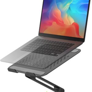 acer Laptop Stand for Desk - with 360 Swivel Base, Rotating Laptop Riser for Desk, Adjustable Computer Stand for Laptops, Ergonomic Riser Holder Foldable, Portable MacBook Pro Air (10-16") - Black